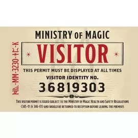 Кардхолдер. Фантастические твари. Билет в министерство (в форме книжки, 215х65 мм)