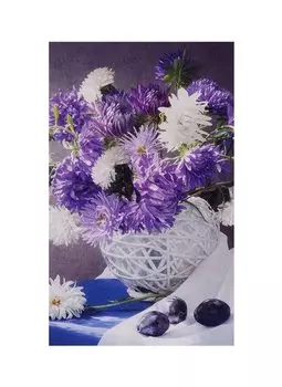 Картина для раскрашивания по номерам "Букет", 30x50 см