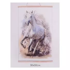 Картина для раскрашивания по номерам. Панно "Быстрее ветра"