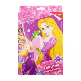 Набор для творчества LORI Картина из пластилина Disney Рапунцель Пкд-018