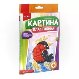 Картина из пластилина Снегирь (4+) (Пз/Пл-002) (Живопись из пластилина) (коробка) (Lori)