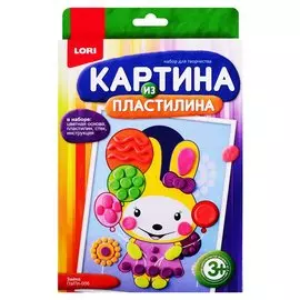 Картина из пластилина LORI Зайка