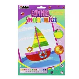 Набор для творчества Arte Nuevo Картина-мозаика "Корабли", объемная мозаика из EVA DT-1016-13