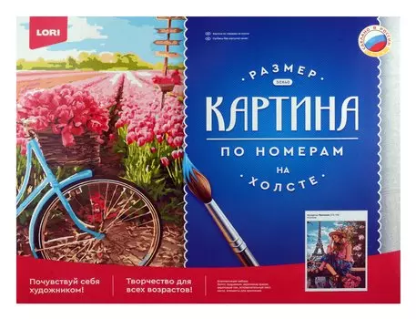 Картина по номерам холст на подрамнике 40*50см "Ароматы Франции"