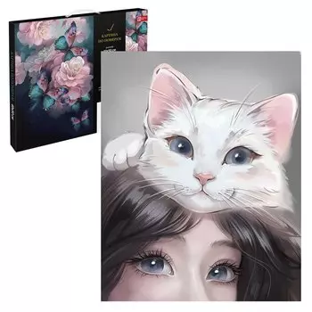 Картина по номерам "Кошачьи нежности" 40х50 см