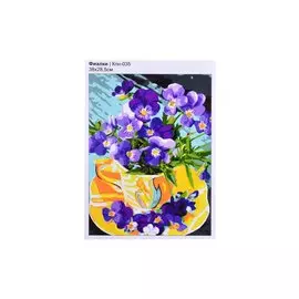 Картина по номерам "Фиалки"