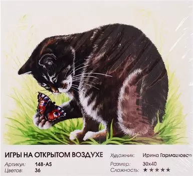 Картина по номерам "Игры на открытом воздухе" (30х40)