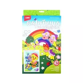 Ркн-040 Картина по номерам Милая уточка (набор для творч.) (LORI) (5+) (коробка)