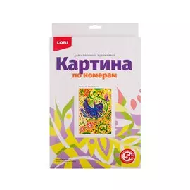 Набор для творчества LORI Картина по номерам для малышей Птичка Ркн-016