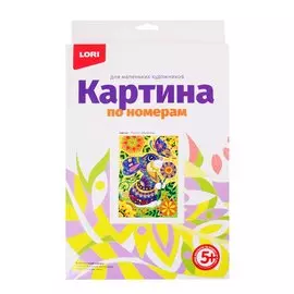 Набор для творчества LORI Картина по номерам для малышей Зайчик