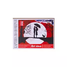 Картина по номерам Встреча при луне (холст на картоне, 16,5х13см.) MINI16130024, Art Idea