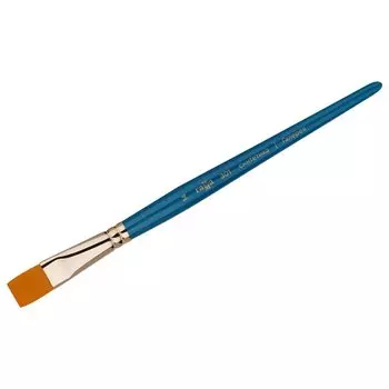 Кисть художественная №14 "Галерея", синтетика, плоская, короткая ручка, Гамма