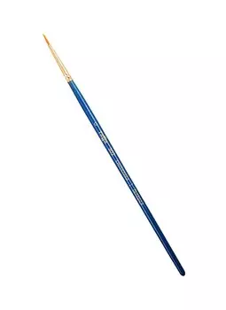 Кисть художественная Галерея, синтетика, круглая, короткая ручка №0, Гамма