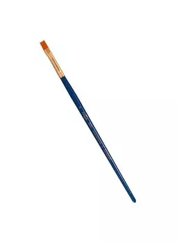 Кисть художественная Галерея, синтетика, плоская, короткая ручка №4, Гамма
