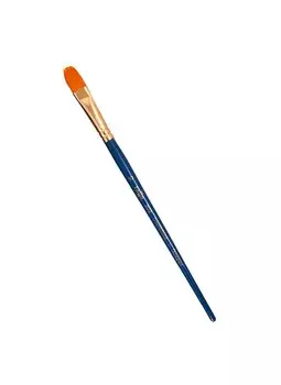 Кисть художественная Галерея, синтетика, плоскоовальная, короткая ручка №10, Гамма