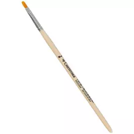 Кисть синтетика плоская №4, АРТКОМ