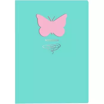 Книга для записей Butterfly, А5, 80 листов, розовый