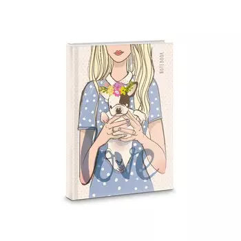 Книга для записей «Милый щенок», А6, 64 листа