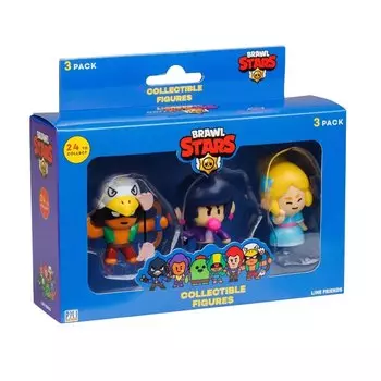 Коллекционная фигурка Brawl Stars, Пайпер, Бо и Биби, (5см), (BRW2021A)