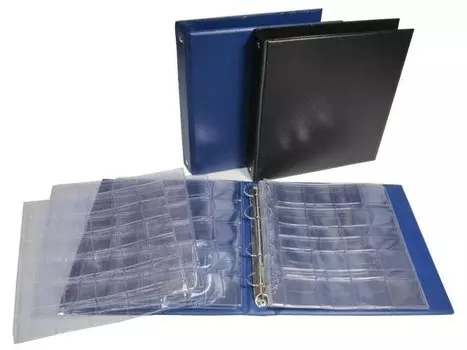 Комбинированный набор листов с клапанами для монет. формат Numis