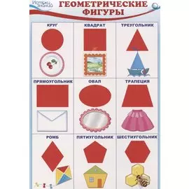 Комплект познавательных мини-плакатов. Математика. Форма и цвет