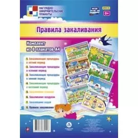 Комплект плакатов "Правила закаливания"