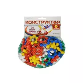 Конструктор пластмассовый Мини Собирай-ка №1 (11040) (70 элементов) (3+) (сетка)