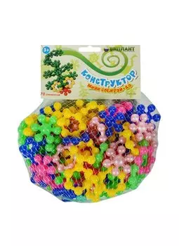 БИПЛАНТ Конструктор "Минисобирай-ка" №2 70 эл. 11044