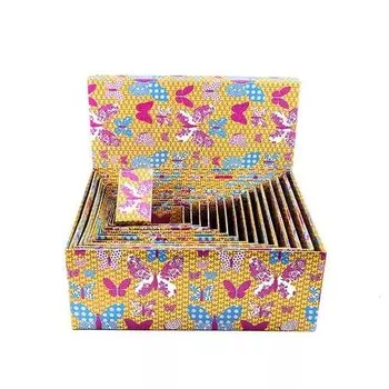 Коробка для подарков "Бабочки" (прямоуг.) 20*12*8см