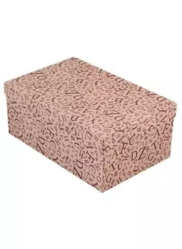 Коробка подарочная "Алфавит" 285*185*120см, картон крафт