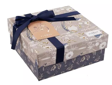 Коробка подарочная "Birds" 15.5*15.5*6.5см, картон