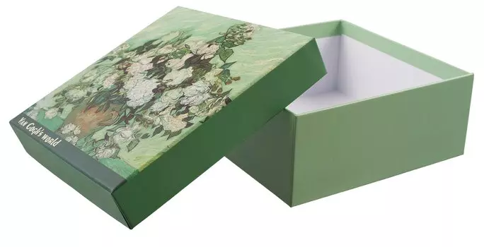 Коробка подарочная "Flowers" 18*18*7,5см, картон