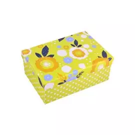 Коробка подарочная "Цветочки" 19*12.5*8см. картон
