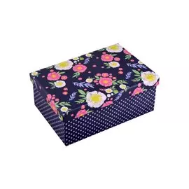 Коробка подарочная "Цветочки" 21*14*8.5см. картон