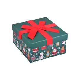Коробка подарочная "Новогоднее настроение" 15*15*8см, картон