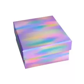 Коробка подарочная "Яркие разводы" 11*11*6,5см. Картон