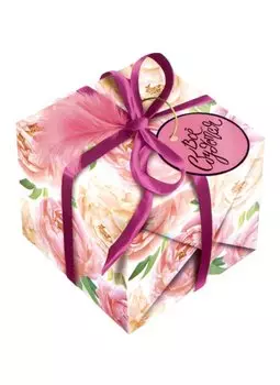 Коробка подарочная складная "Все сбудется" 11*11*10 картон, ассорти