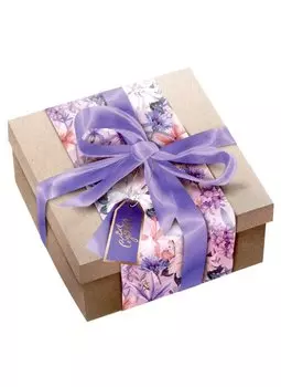 Коробка подарочная складная "Все сбудется" 20*9,8*20 крафт, ассорти