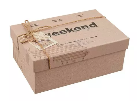 Коробка подарочная "Weekend" 21*14*8.5см, картон