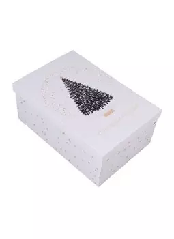 Коробка "Ёлочки" 26*17*10 см, Новый Год, картон