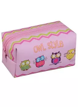 Косметичка на молнии Owl style (16х8) (ПВХ бокс)