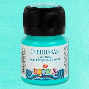 Краска акриловая мята 20мл "Декола" глянцевая, ЗХК