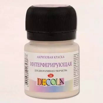 Краска акриловая розовая 20мл "Декола" интерферирующая, ЗХК