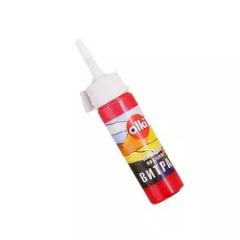 Краска акриловая по стеклу для ВИТРАЖА, Olki прозрачная, во флаконе с носиком 20 мл, 20 мл., красная