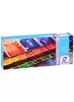 Краски акварельные Van Gogh 36цв, мет.кор., Royal Talens