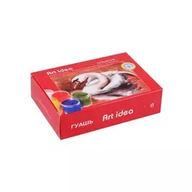 Краски гуашевые Art Idea, 6 цветов