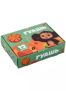 Краски гуашевые "Чебурашка", 12 цветов