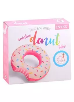 Круг надувной для плавания Клубничный пончик INTEX (94 см)