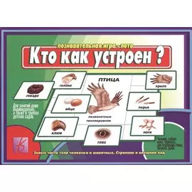 Кто как устроен. Познавательная игра-лото