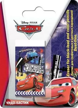 Ластик для графитовых и цветных карандашей, 1 шт. Высококачественный ластик Dust-free. Печать на бумажной обертке - полноцветная. Упаковка - блистер,